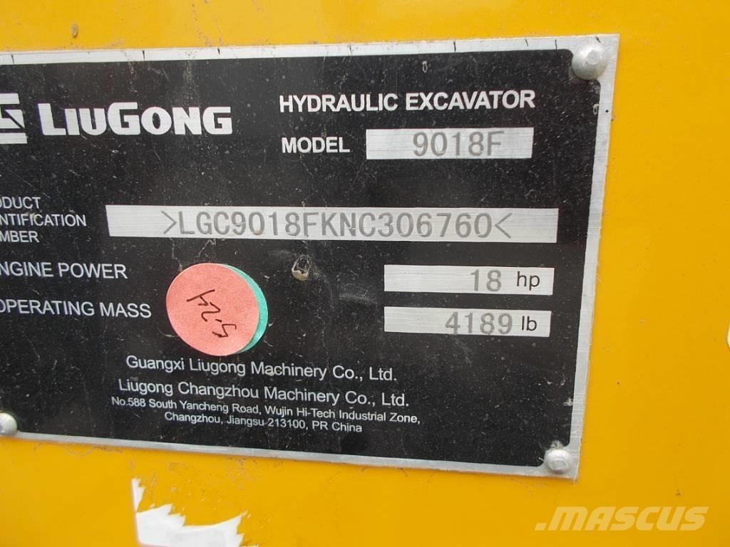 LiuGong 9018 F حفارات صغيرة أقل من 7 طن (حفارات صغيرة)