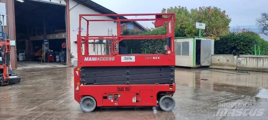 Manitou 100 SEC رافعات مقصية الشكل