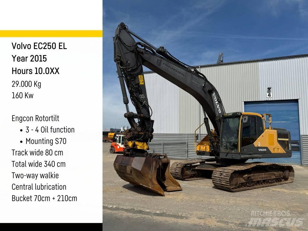 Volvo EC 250 EL حفارات زحافة