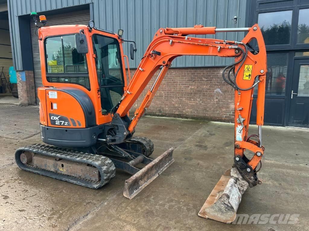 Doosan DX 27 Z حفارات صغيرة أقل من 7 طن (حفارات صغيرة)