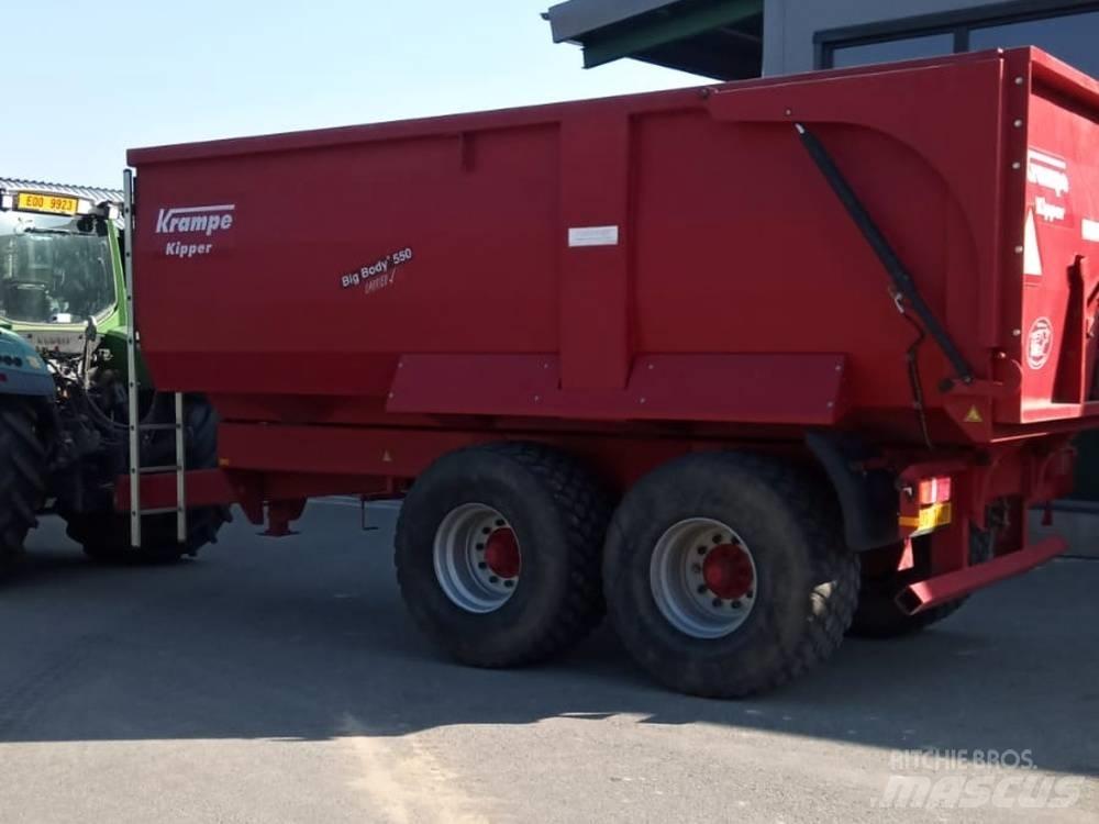 Krampe Big Body 550 نصف مقطورات مسطحة / مفصلية الجوانب