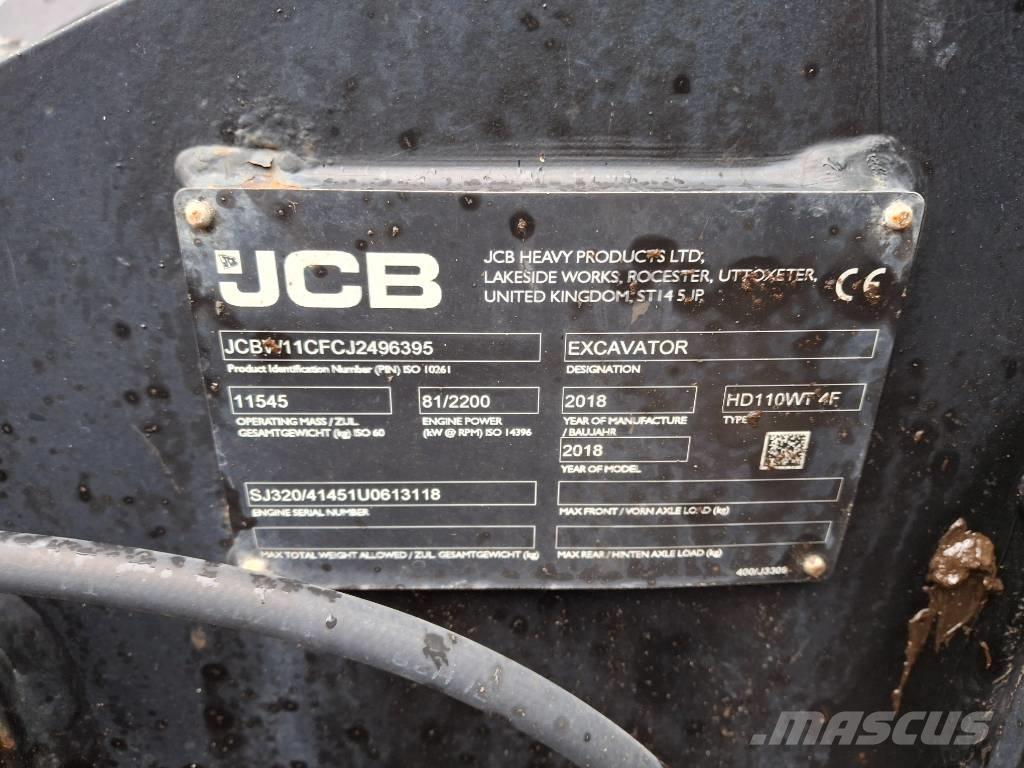 JCB 110 W Hydradig حفارات بعجل