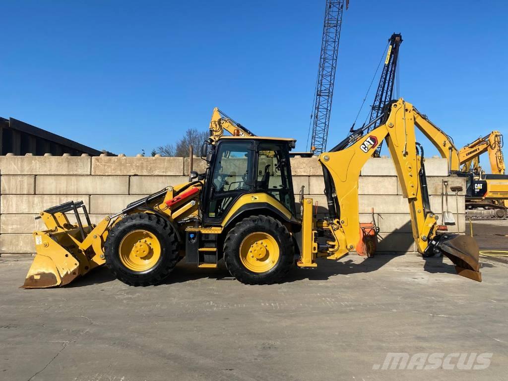 CAT 444  4x4 لوادر ذات جرافات عكسية