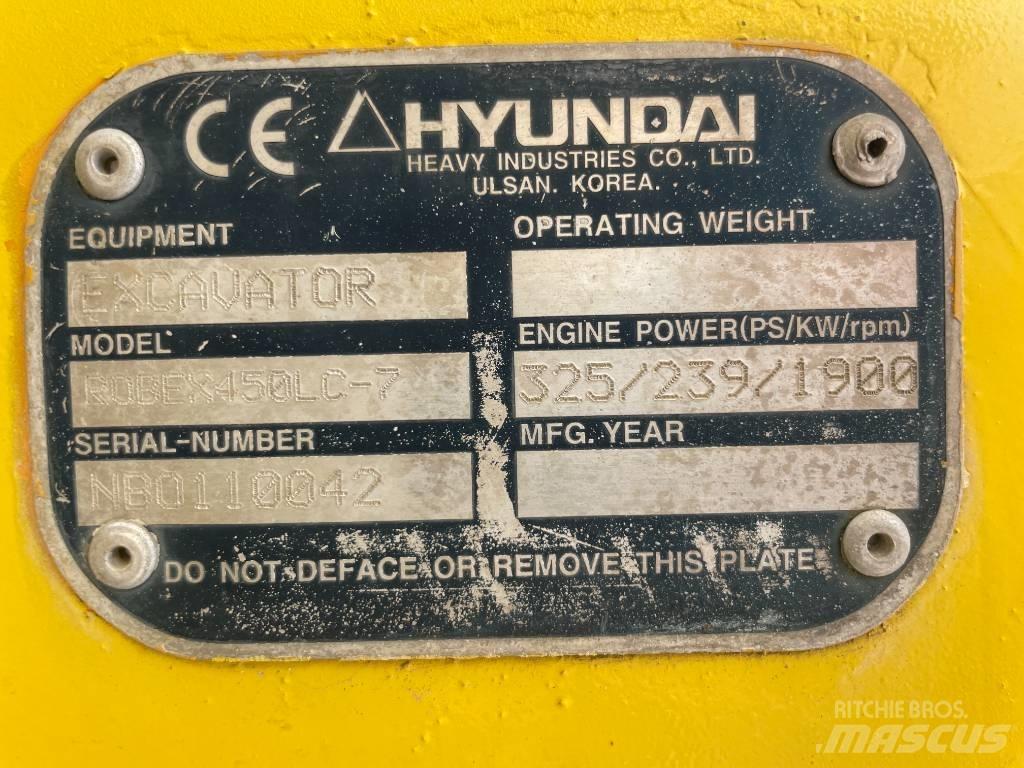 Hyundai R 450 LC-7 حفارات زحافة