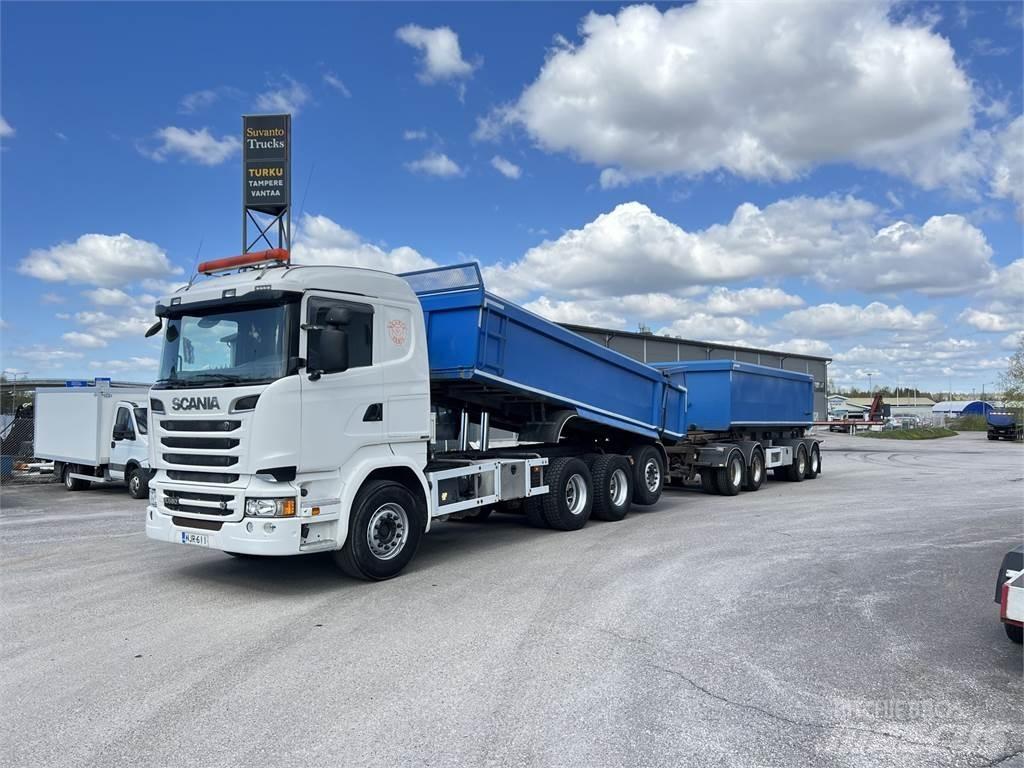 Scania R 580 8X4 شاحنات قلابة