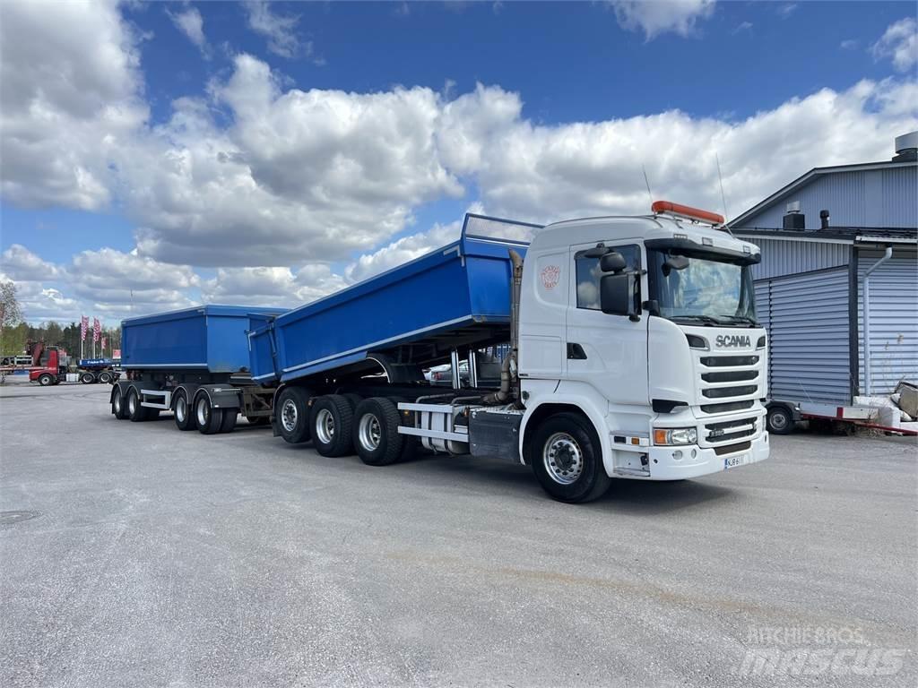 Scania R 580 8X4 شاحنات قلابة