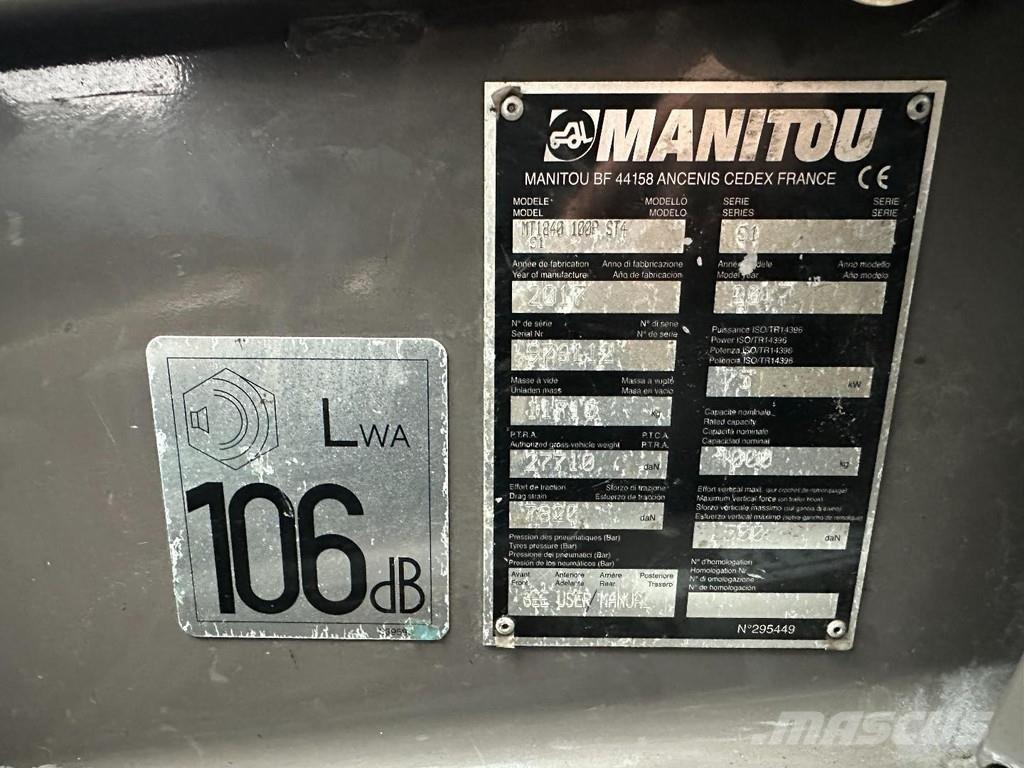 Manitou MT 1840 مناولات متداخلة