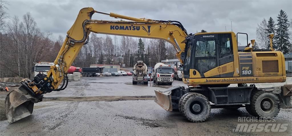 Komatsu PW180-11 حفارات بعجل