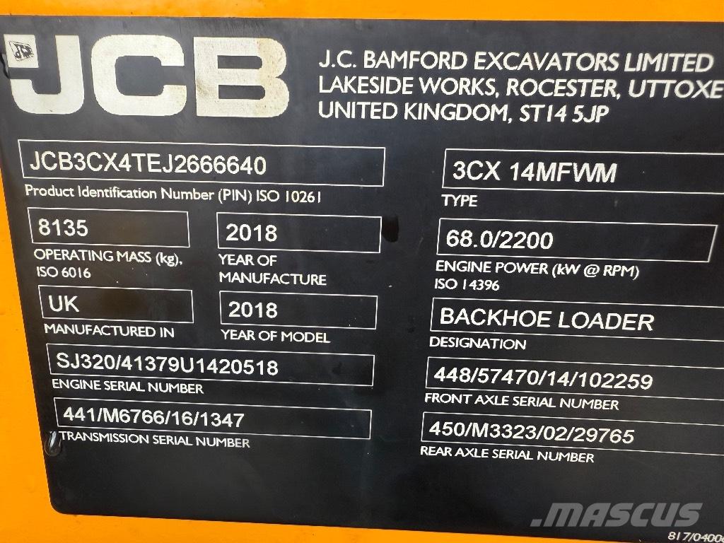 JCB 3cx لوادر ذات جرافات عكسية