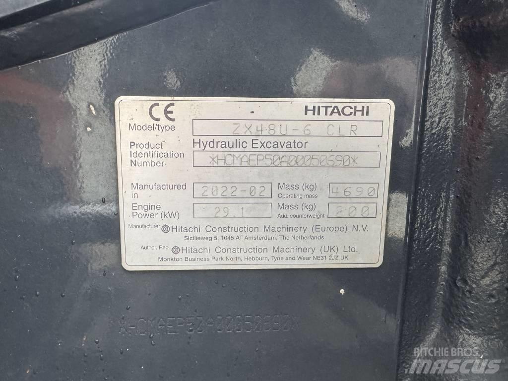 Hitachi ZX 48 U-6 حفارات صغيرة أقل من 7 طن (حفارات صغيرة)