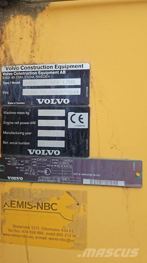 Volvo L 70 G لوادر بعجل