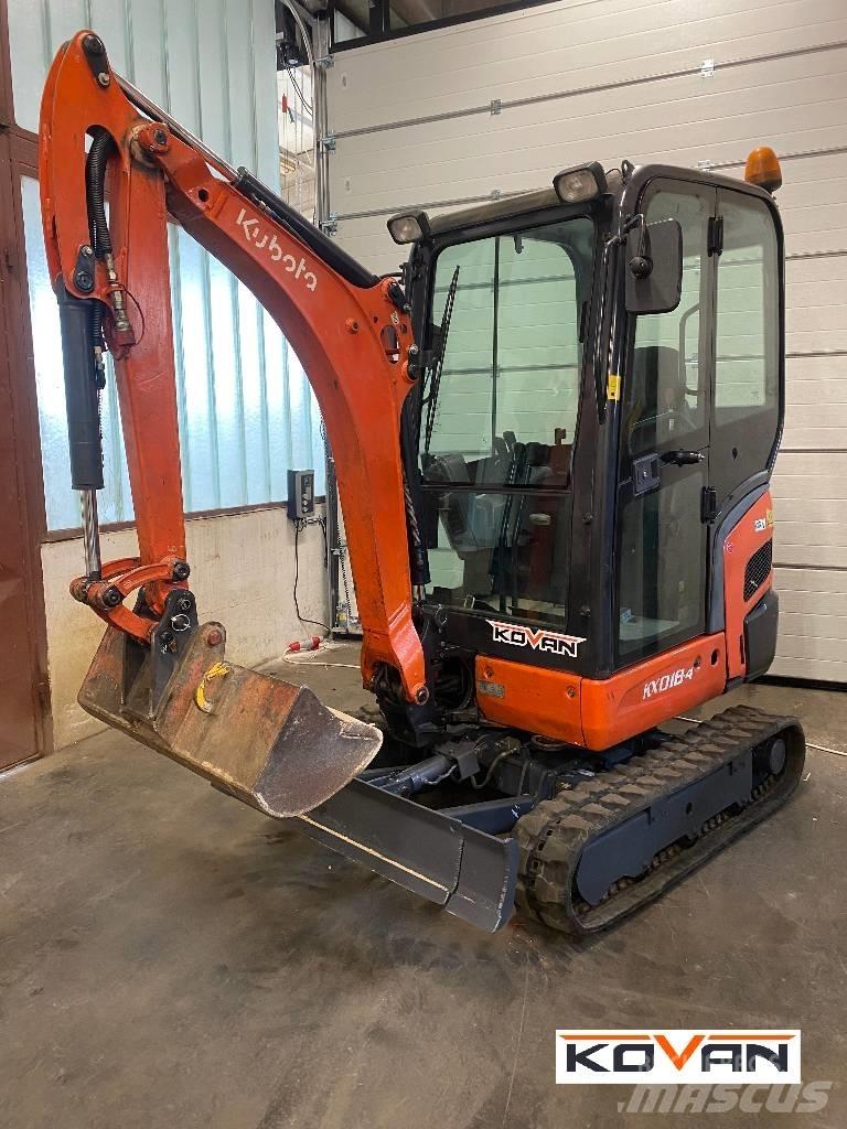 Kubota KX 018-4 حفارات صغيرة أقل من 7 طن (حفارات صغيرة)