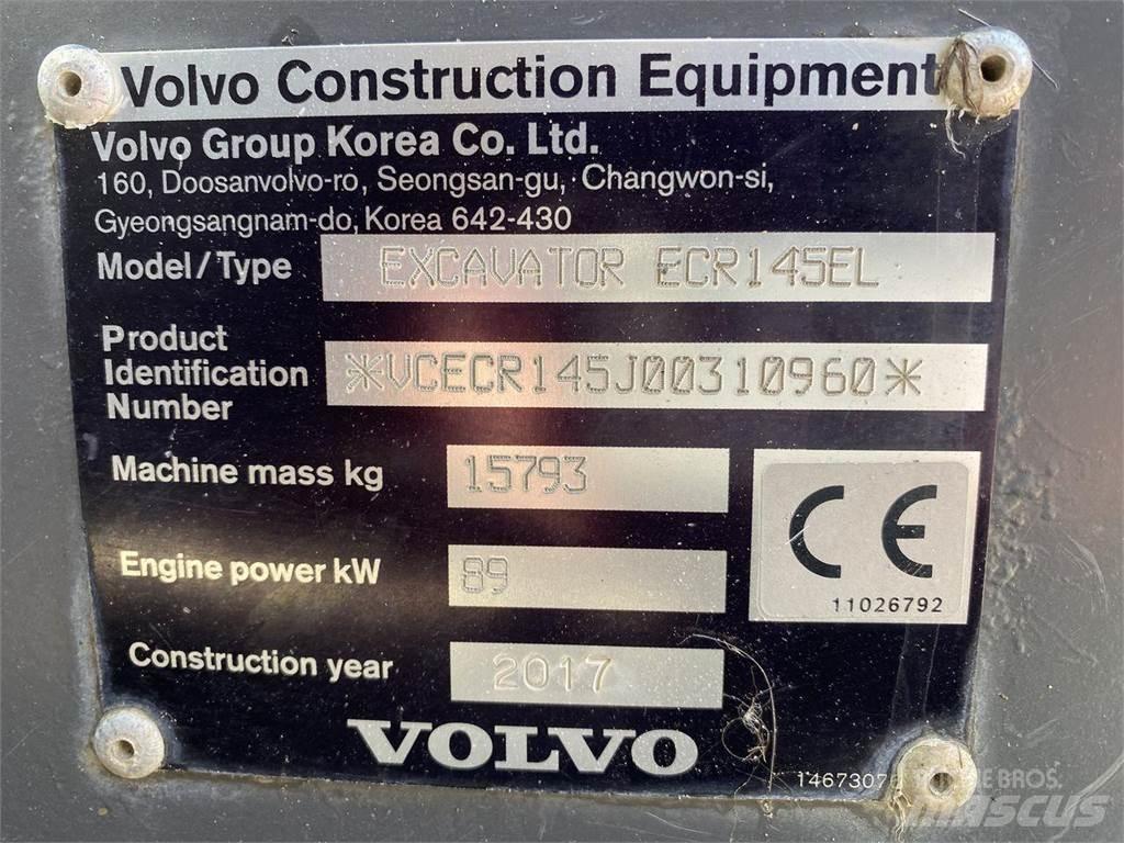 Volvo ECR145EL حفارات زحافة