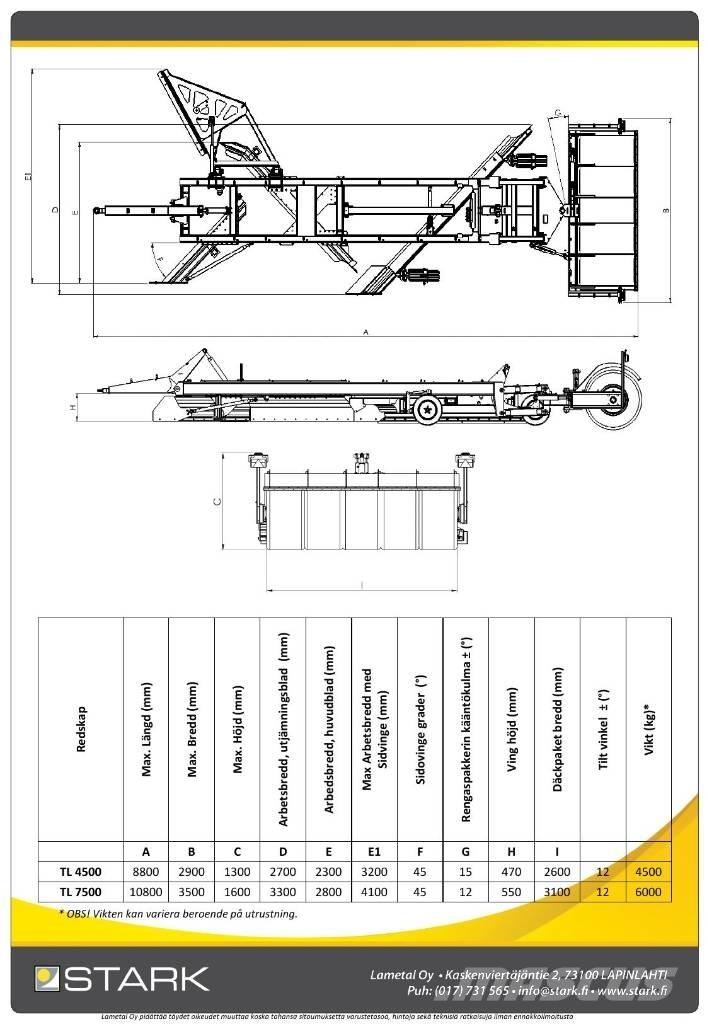 Stark TL7500 معدات تمهيد الطرق