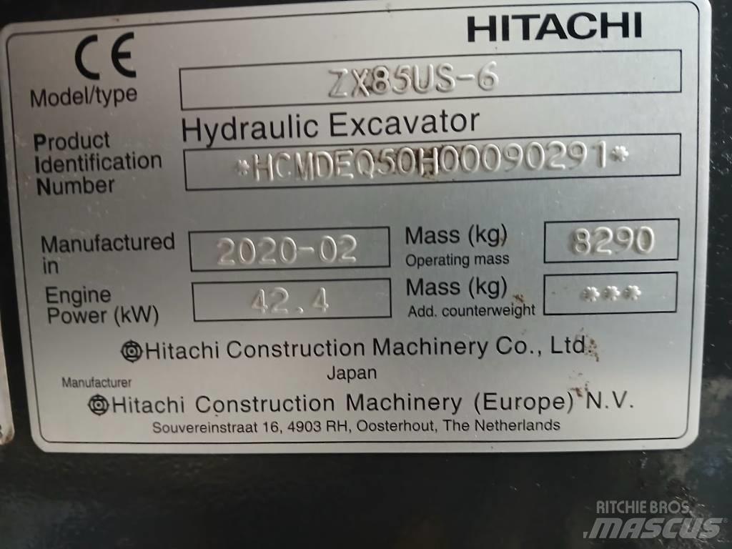 Hitachi ZX 85 US-6 حفارات وسط 7 طن - 12 طن