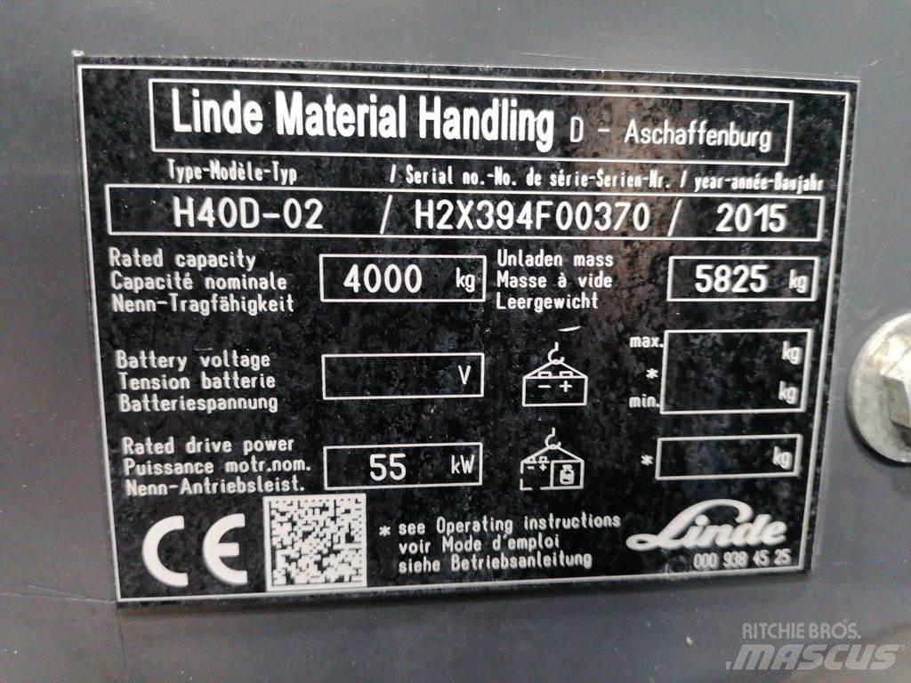 Linde H40D-02 شاحنات الديزل
