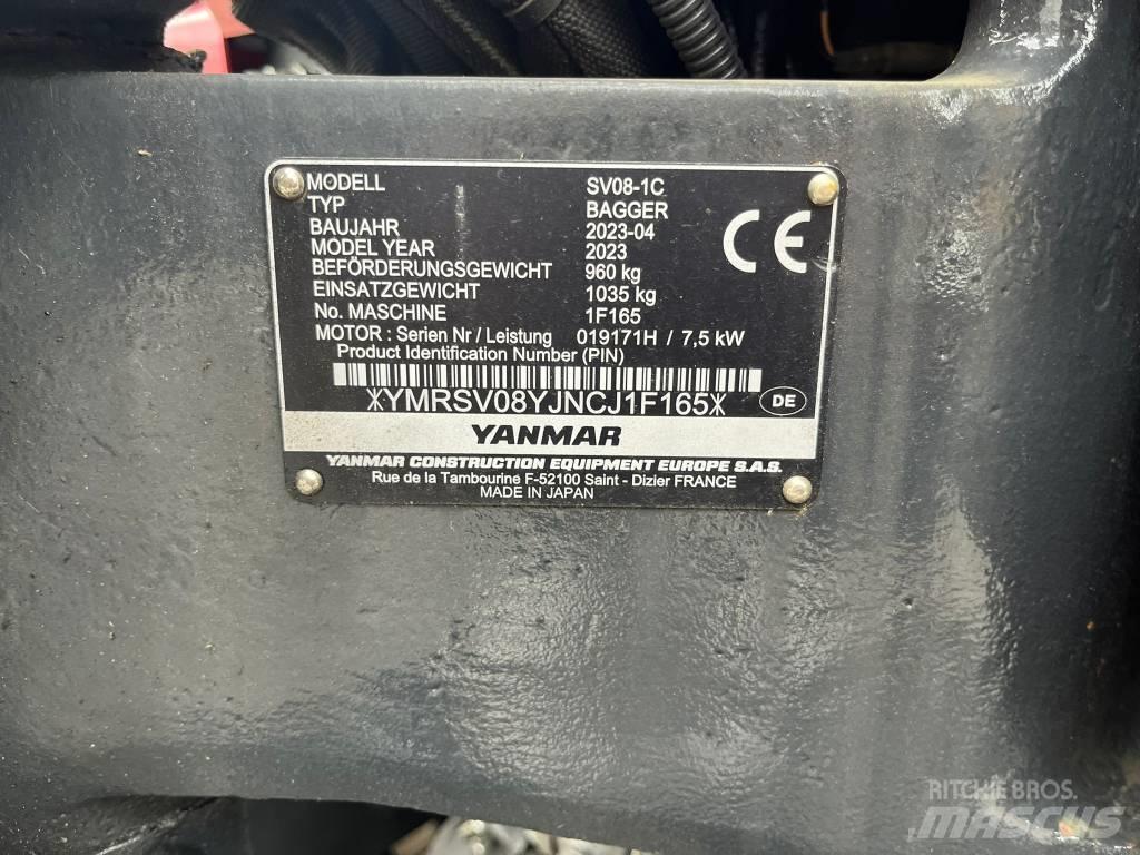 Yanmar SV 08-1 C حفارات صغيرة أقل من 7 طن (حفارات صغيرة)