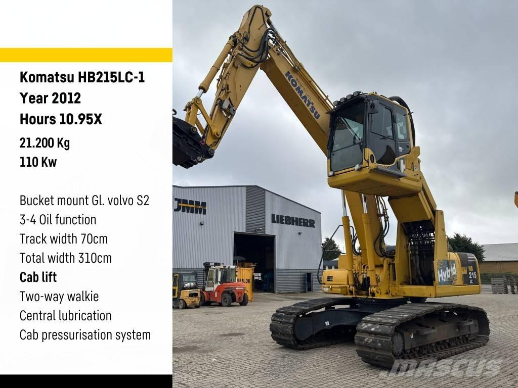 Komatsu HB215LC-1 مناولات المخلفات / مناولات صناعية
