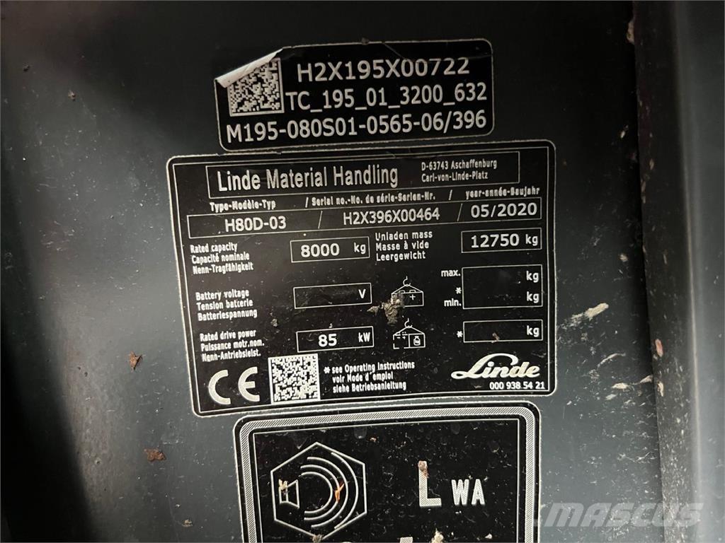 Linde H80D-03 شاحنات الديزل