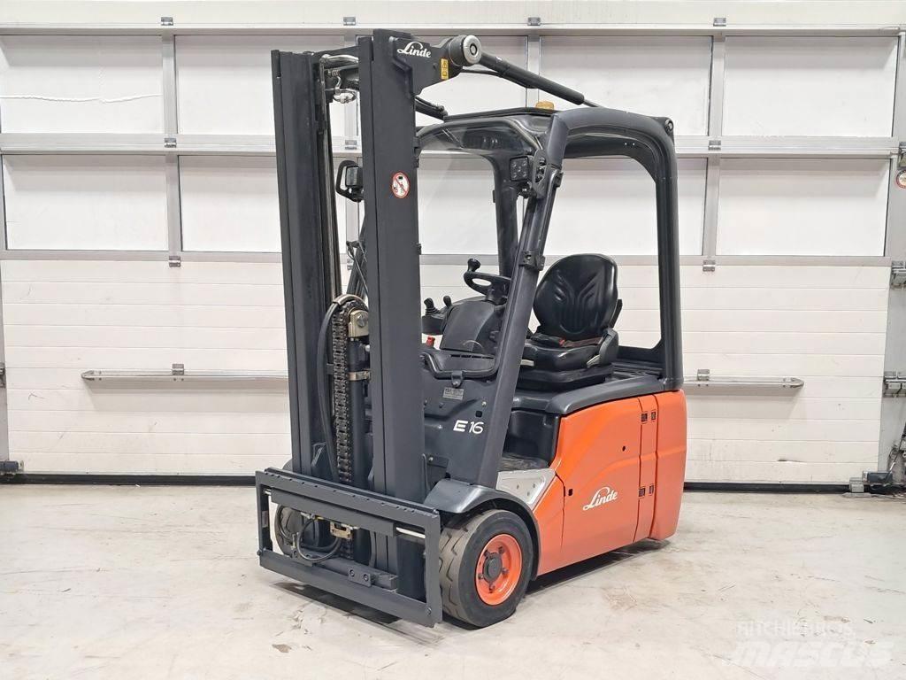 Linde E16C-01 شاحنات ذات رافعات شوكية تعمل بالكهرباء