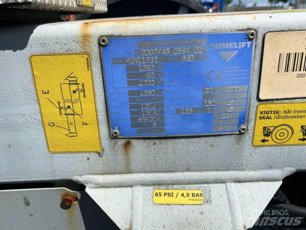 Omme Mini 12 EBJ المنصات الهوائية المثبتة على مقطورة
