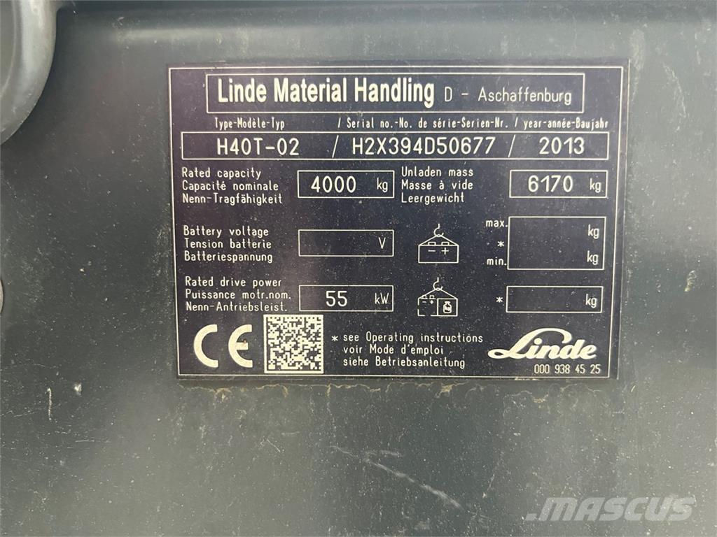Linde H40T-02 شاحنات LPG