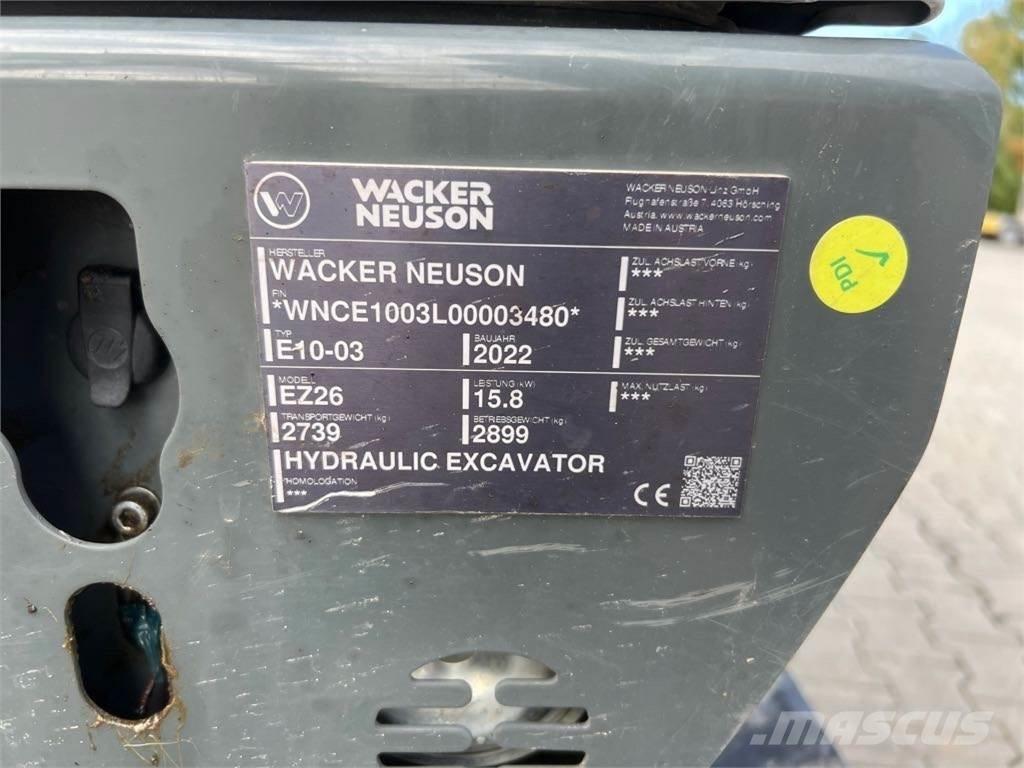 Wacker Neuson EZ26 حفارات زحافة