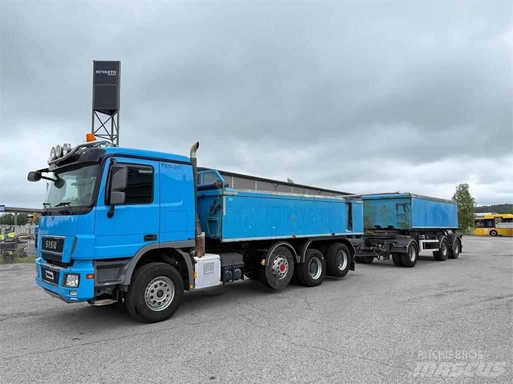 Sisu DK12M 8X4 شاحنات قلابة