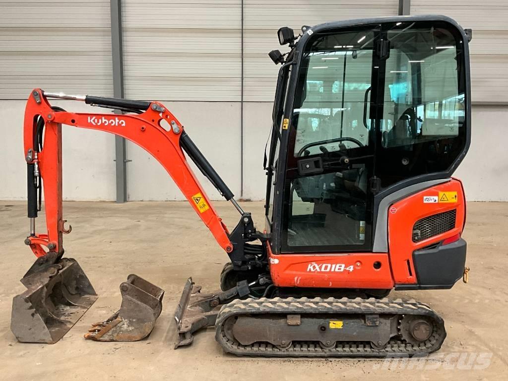 Kubota KX 018-4 حفارات صغيرة أقل من 7 طن (حفارات صغيرة)