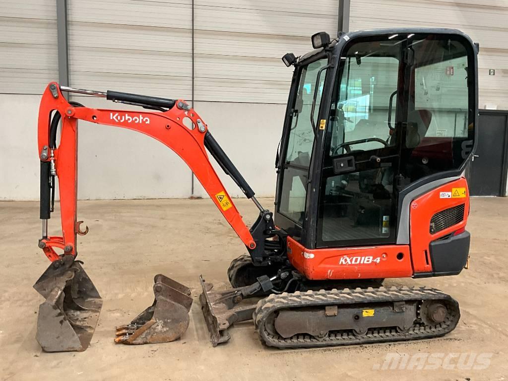 Kubota KX 018-4 حفارات صغيرة أقل من 7 طن (حفارات صغيرة)