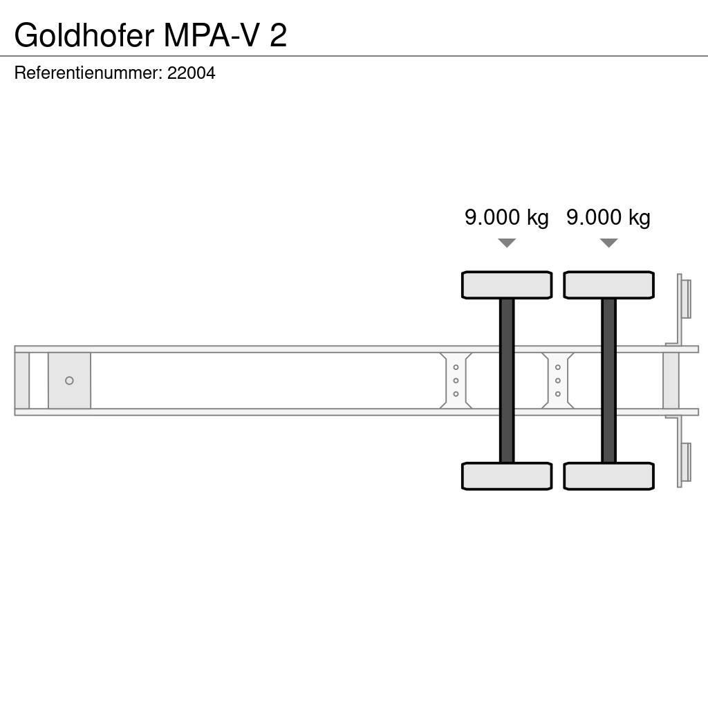 Goldhofer MPA-V 2 نصف مقطورة مسطحة منخفضة