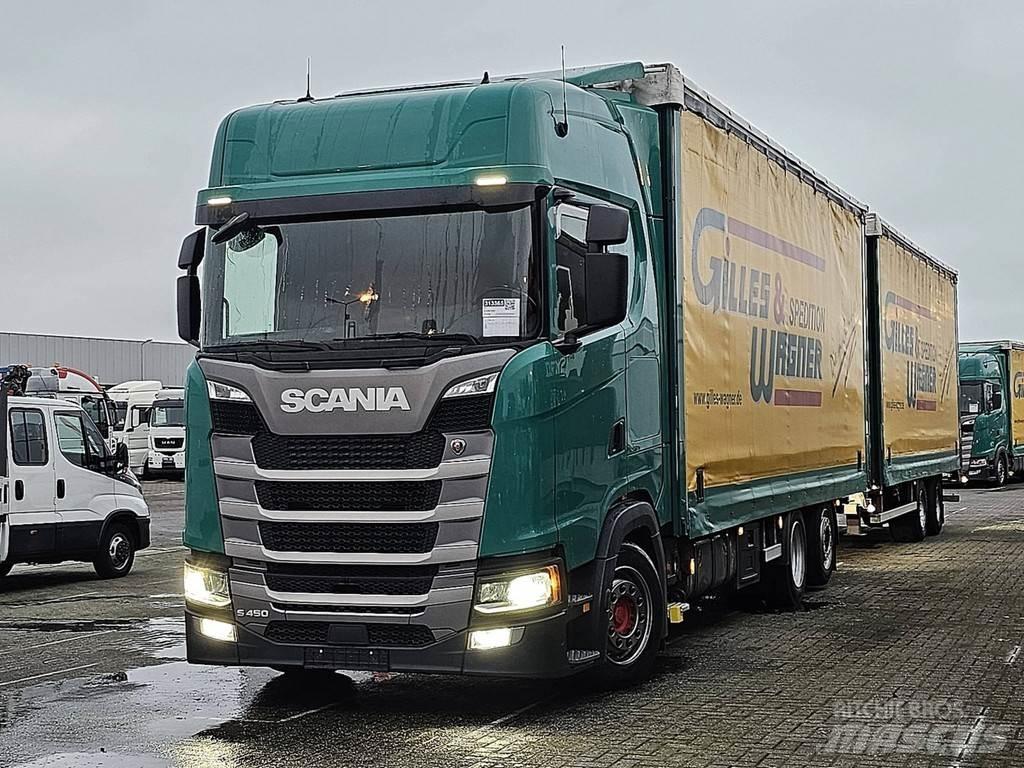 Scania S450 6x2*4 شاحنات بغطاء جانبي