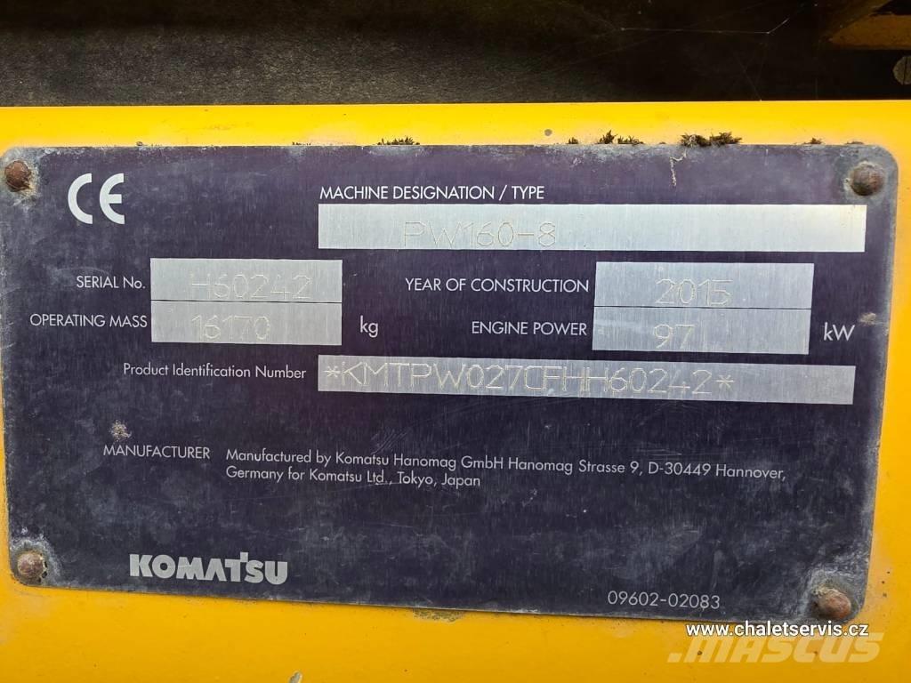 Komatsu PW 160 حفارات بعجل
