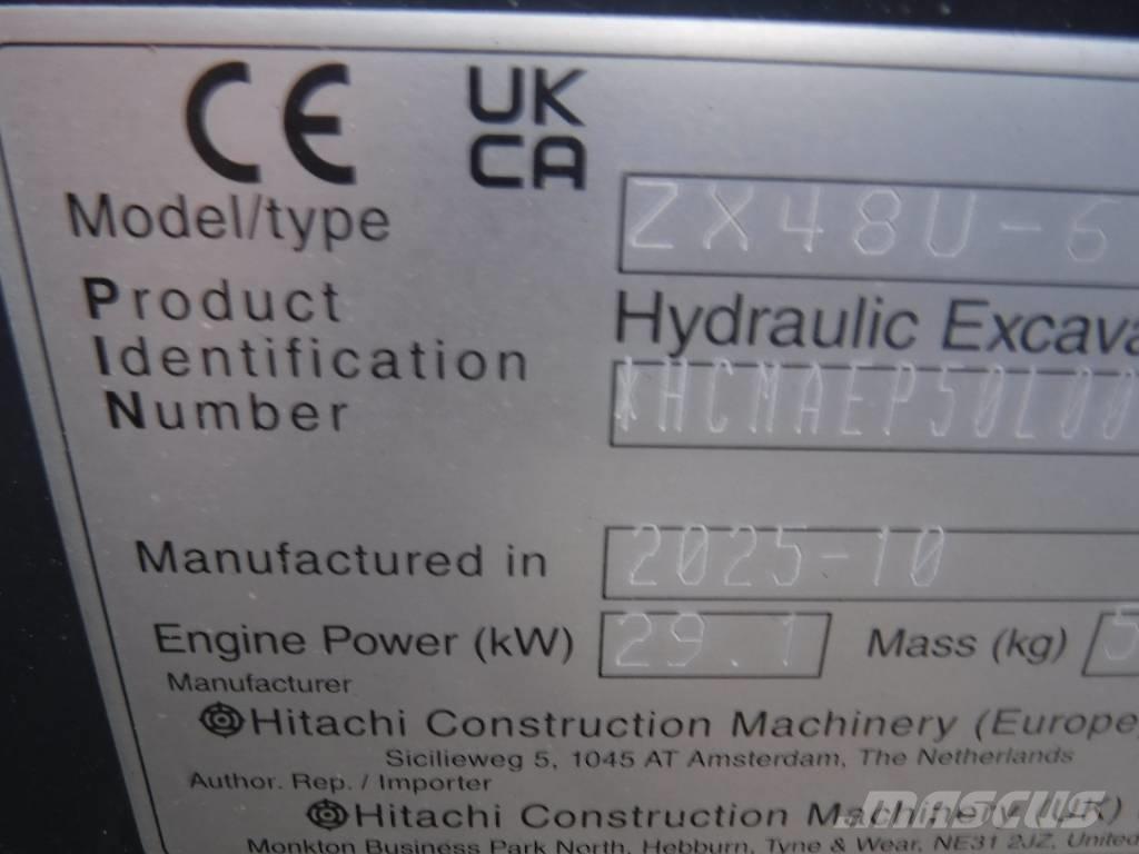 Hitachi ZX 48 U-6 حفارات صغيرة أقل من 7 طن (حفارات صغيرة)