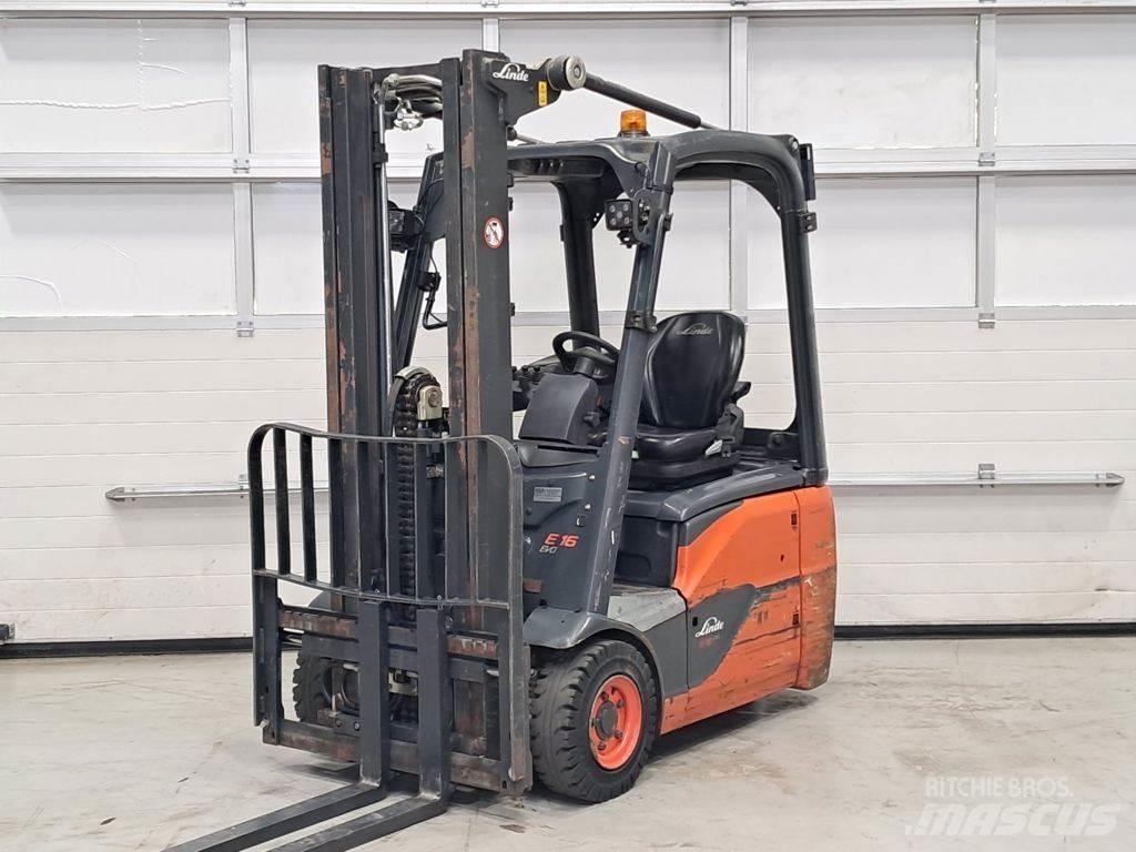 Linde E16C-02 شاحنات ذات رافعات شوكية تعمل بالكهرباء