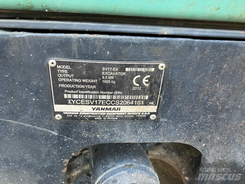Yanmar SV 17 EX حفارات صغيرة أقل من 7 طن (حفارات صغيرة)