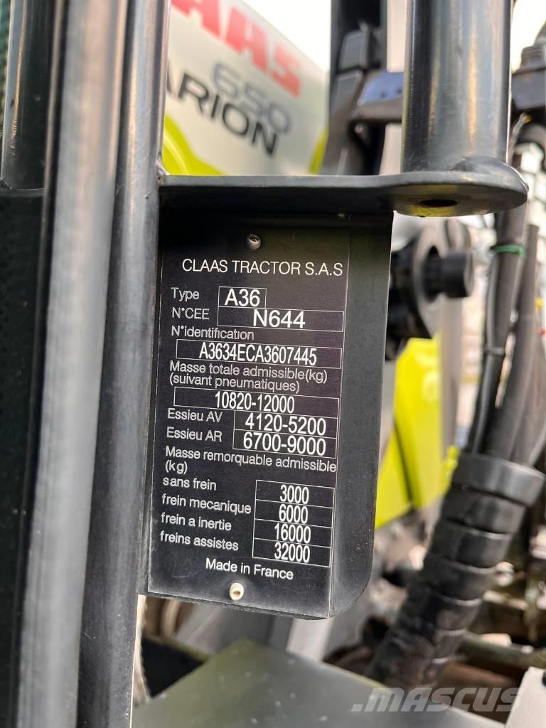 CLAAS ARION 650 الجرارات