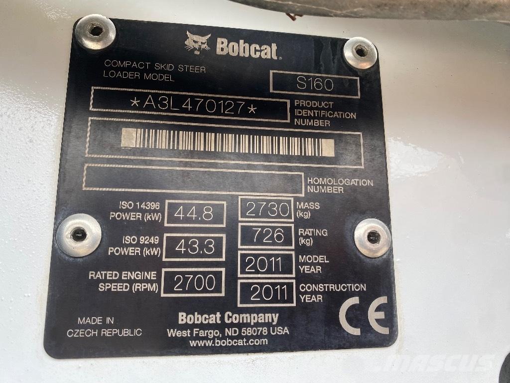Bobcat S 160 لوادر انزلاقية التوجيه