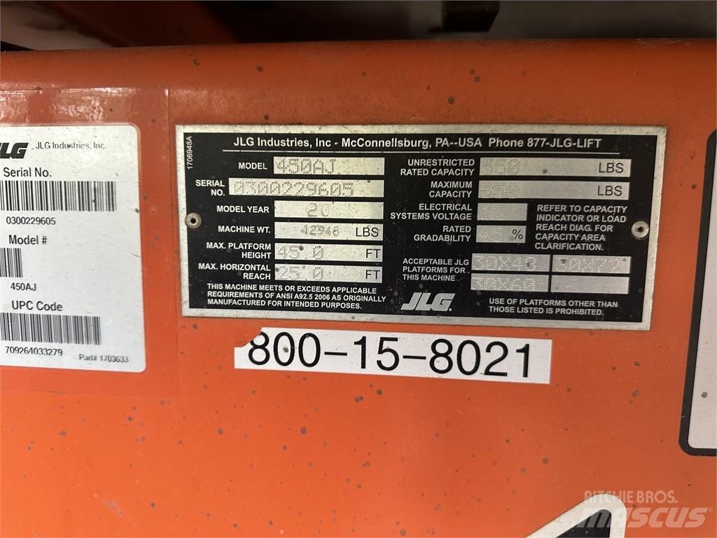 JLG 450 AJ رافعات سلة مفصلية