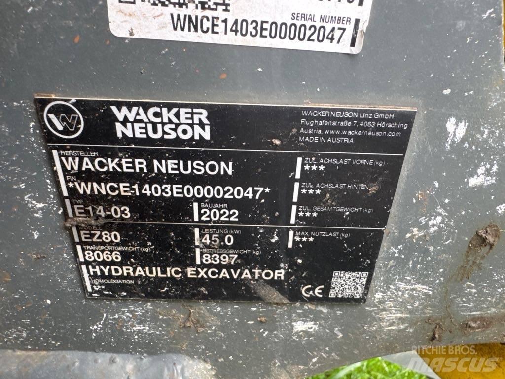 Wacker Neuson EZ80 حفارات زحافة