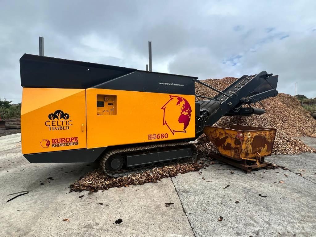 Euro Shredder ES680 ماكينات تقطيع أخشاب الحراجة