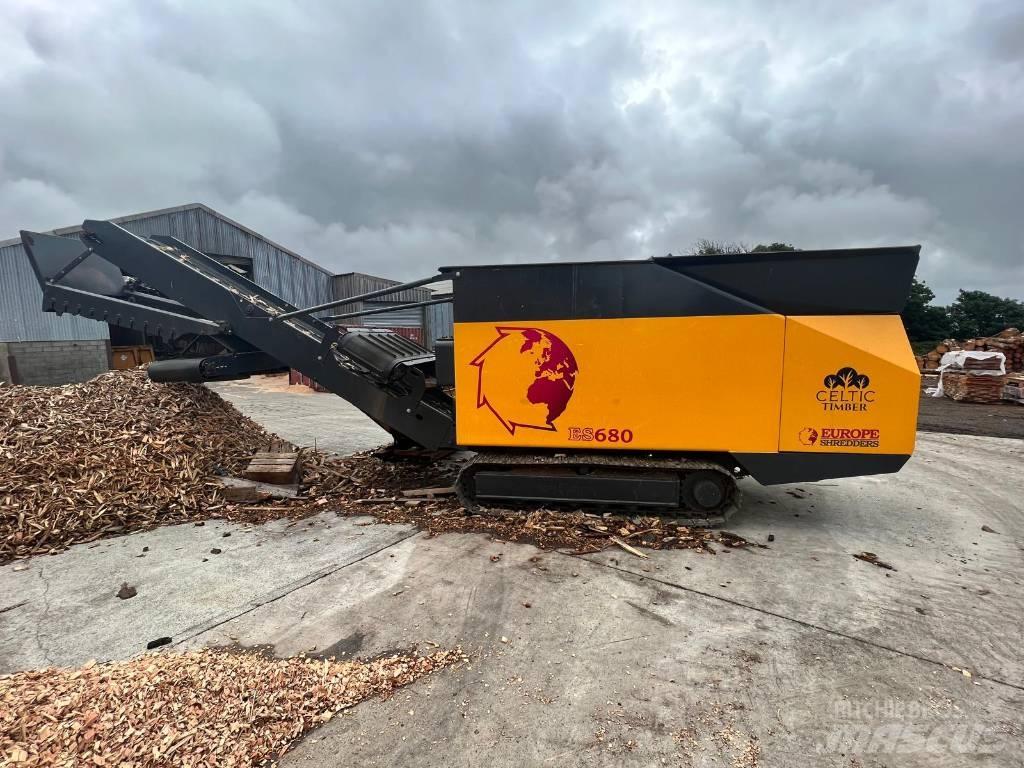 Euro Shredder ES680 ماكينات تقطيع أخشاب الحراجة