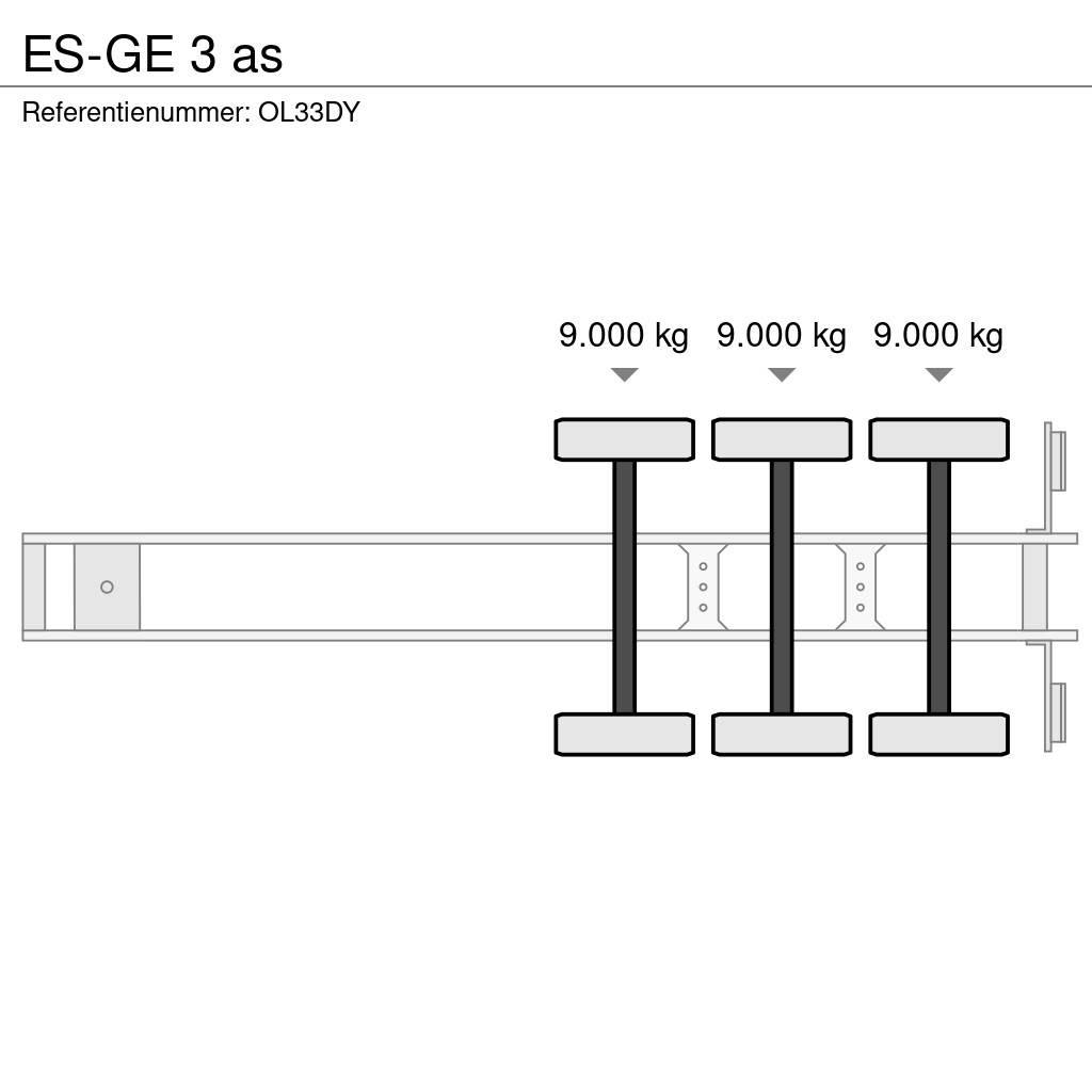 Es-ge 3 as نصف مقطورات مسطحة / مفصلية الجوانب