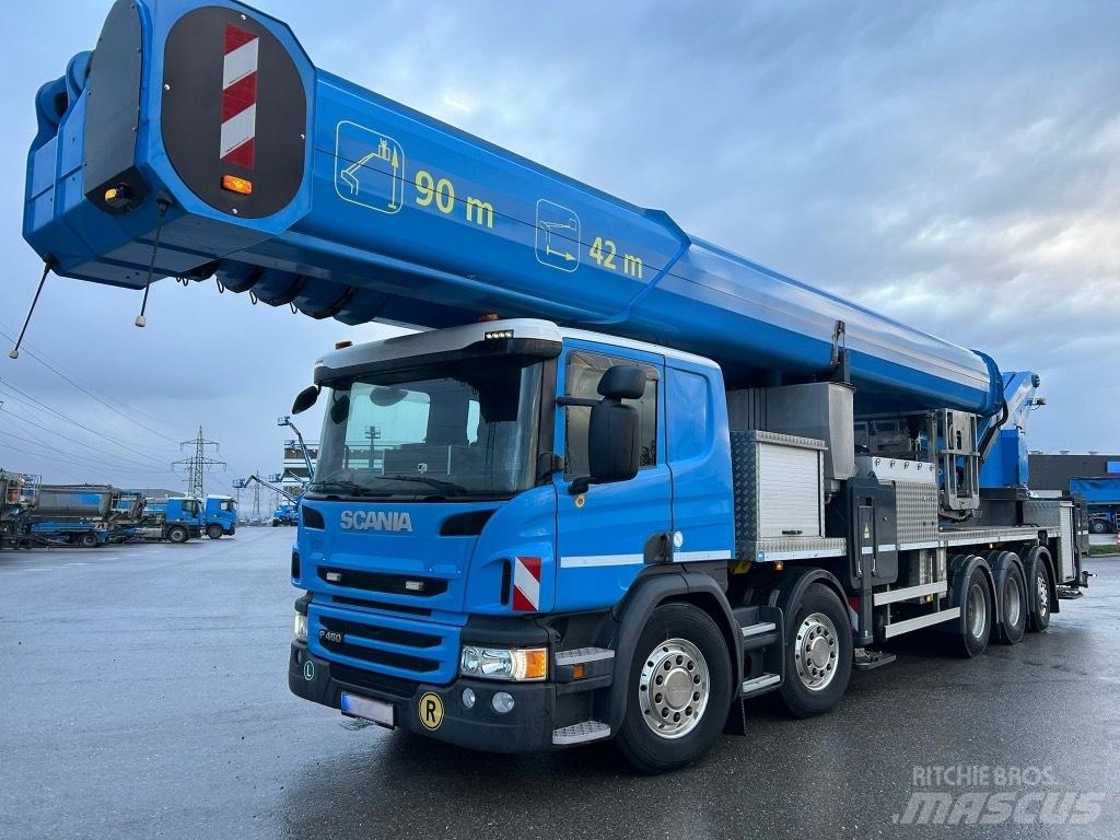 Scania P 450 المنصات الهوائية المثبتة على شاحنة