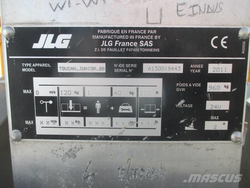 JLG Toucan Junior 8 رافعات السارية الرأسية