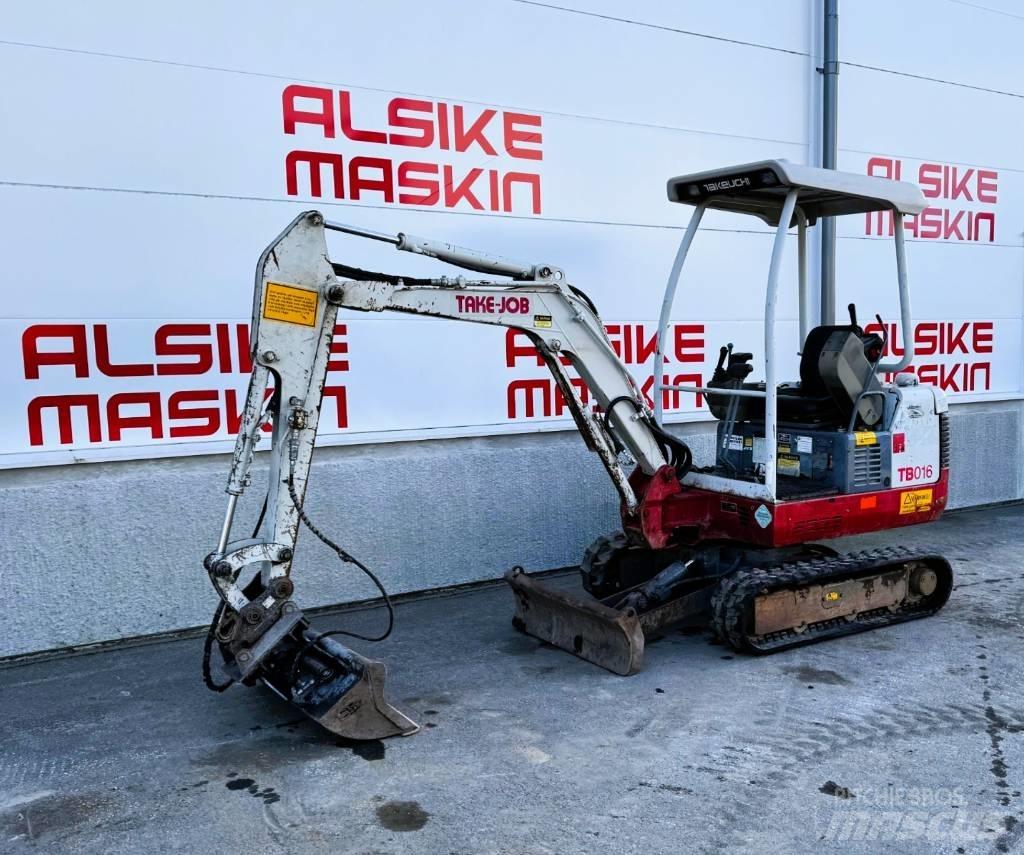 Takeuchi TB 016 حفارات صغيرة أقل من 7 طن (حفارات صغيرة)