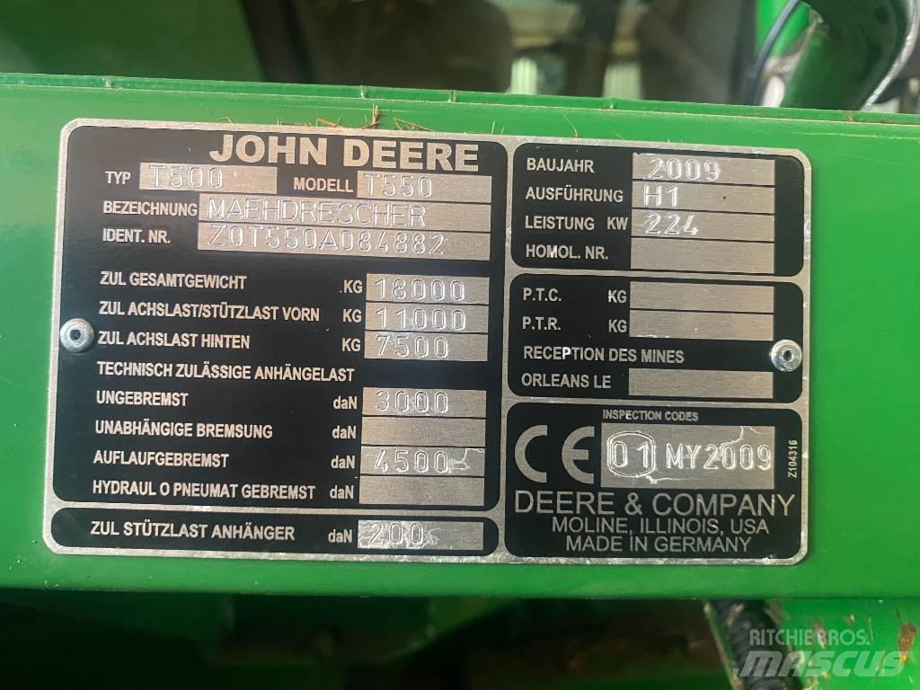 John Deere T 550 حصادات