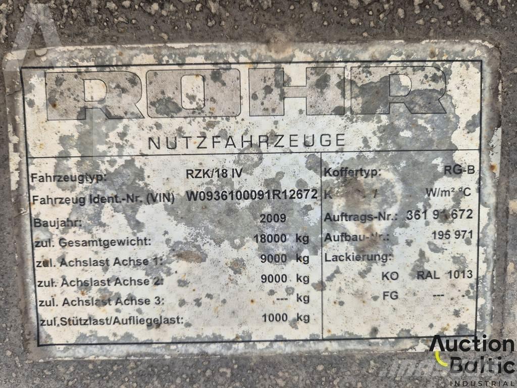 Rohr RZK 18 IV نصف مقطورات بباب جانبي