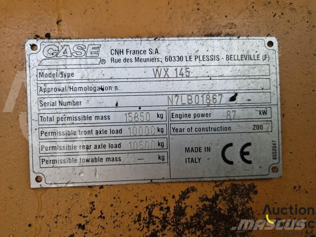 CASE WX 145 حفارات بعجل