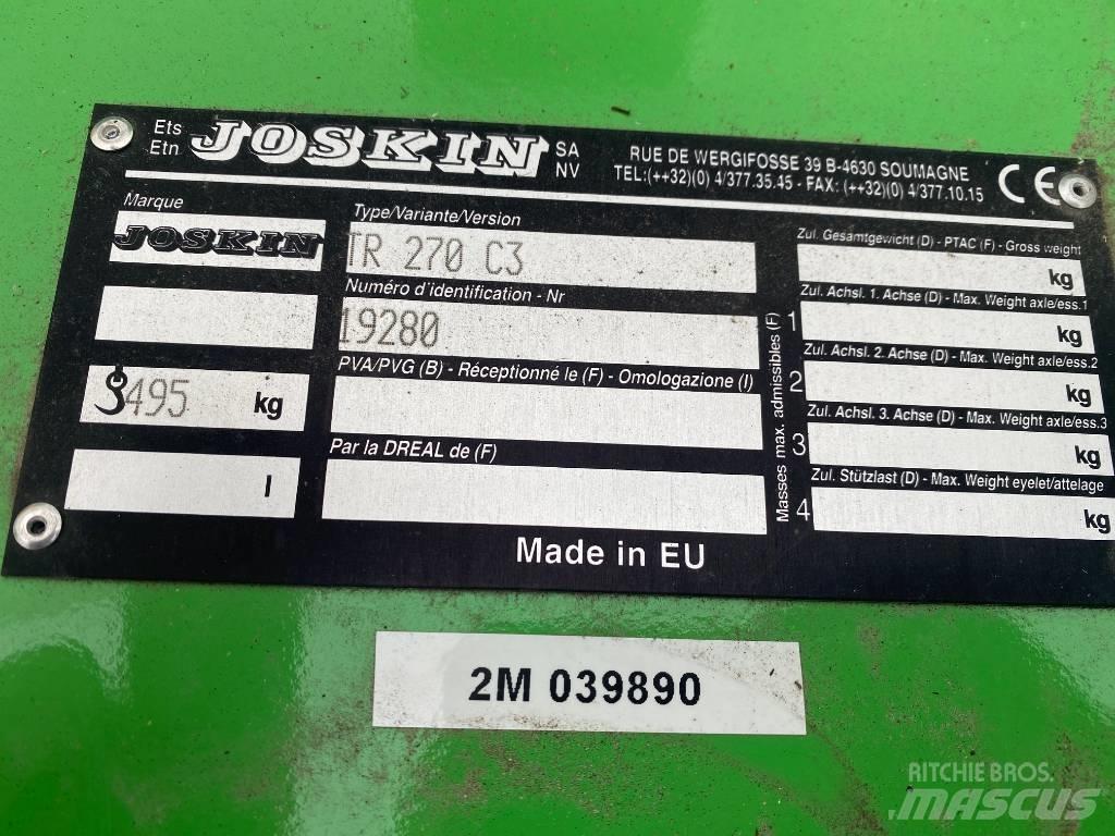 Joskin TR 270 C3 جزازات وأغطية المراعي